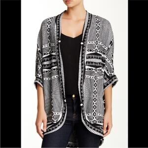 Yoana Baraschi Western Inspired Open Front Cardigan Size Small Medium, MSRP $350